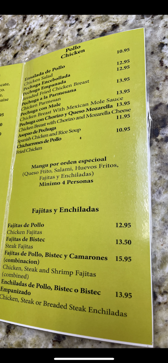 Guadalupana Menu - Image 4